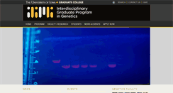 Desktop Screenshot of genetics.grad.uiowa.edu