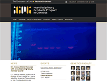 Tablet Screenshot of genetics.grad.uiowa.edu