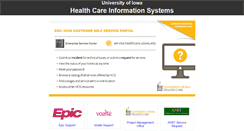 Desktop Screenshot of hcis.healthcare.uiowa.edu