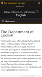 Mobile Screenshot of english.uiowa.edu
