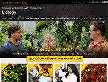 Tablet Screenshot of biology.uiowa.edu