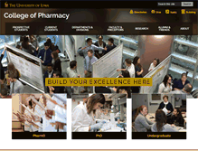 Tablet Screenshot of pharmacy.uiowa.edu