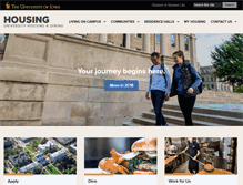Tablet Screenshot of housing.uiowa.edu