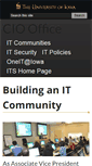 Mobile Screenshot of cio.uiowa.edu