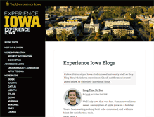 Tablet Screenshot of blog.admissions.uiowa.edu