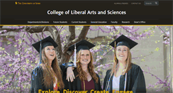 Desktop Screenshot of clas.uiowa.edu