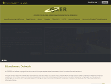 Tablet Screenshot of cgrer.uiowa.edu