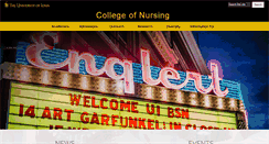Desktop Screenshot of nursing.uiowa.edu