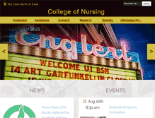 Tablet Screenshot of nursing.uiowa.edu