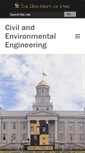 Mobile Screenshot of cee.engineering.uiowa.edu