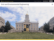 Tablet Screenshot of cee.engineering.uiowa.edu