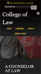 Mobile Screenshot of law.uiowa.edu