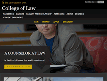 Tablet Screenshot of law.uiowa.edu