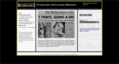 Desktop Screenshot of dailyiowan.lib.uiowa.edu
