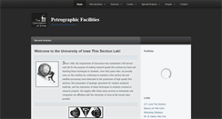 Desktop Screenshot of petrography.geology.uiowa.edu