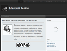 Tablet Screenshot of petrography.geology.uiowa.edu