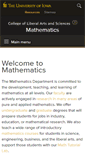 Mobile Screenshot of math.uiowa.edu
