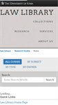 Mobile Screenshot of libguides.law.uiowa.edu