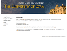 Tablet Screenshot of itunes.uiowa.edu
