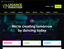 Tablet Screenshot of dancemarathon.uiowa.edu