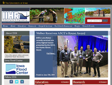Tablet Screenshot of iihr.uiowa.edu