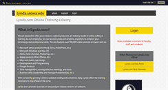 Desktop Screenshot of lynda.uiowa.edu
