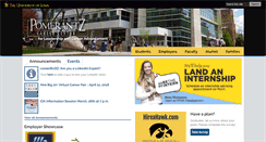 Desktop Screenshot of careers.uiowa.edu