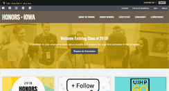 Desktop Screenshot of honors.uiowa.edu