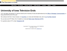 Tablet Screenshot of media.uiowa.edu
