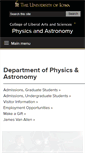 Mobile Screenshot of physics.uiowa.edu