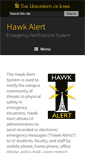 Mobile Screenshot of hawkalert.uiowa.edu