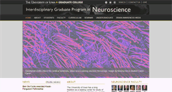 Desktop Screenshot of neuroscience.grad.uiowa.edu