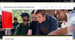 Desktop Screenshot of mie.engineering.uiowa.edu