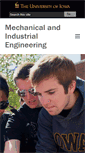 Mobile Screenshot of mie.engineering.uiowa.edu