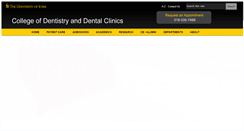 Desktop Screenshot of dentistry.uiowa.edu
