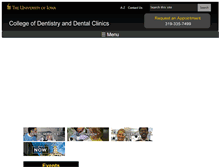 Tablet Screenshot of dentistry.uiowa.edu