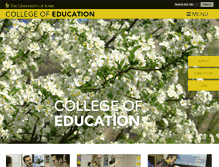 Tablet Screenshot of education.uiowa.edu