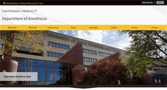 Desktop Screenshot of anesth.uiowa.edu
