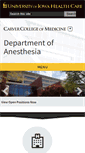 Mobile Screenshot of anesth.uiowa.edu