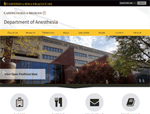 Tablet Screenshot of anesth.uiowa.edu